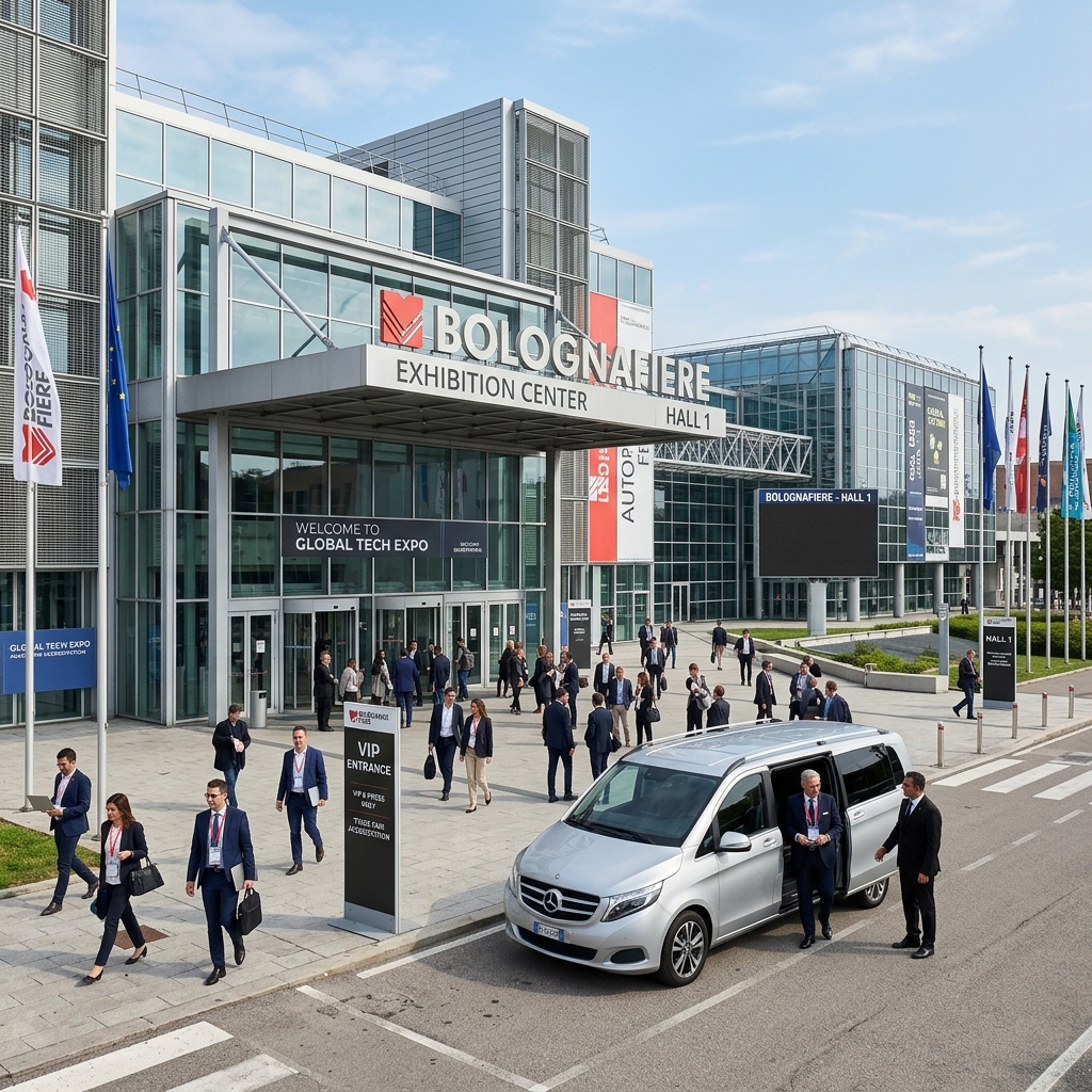 Servizio NCC per BolognaFiere ingresso principale